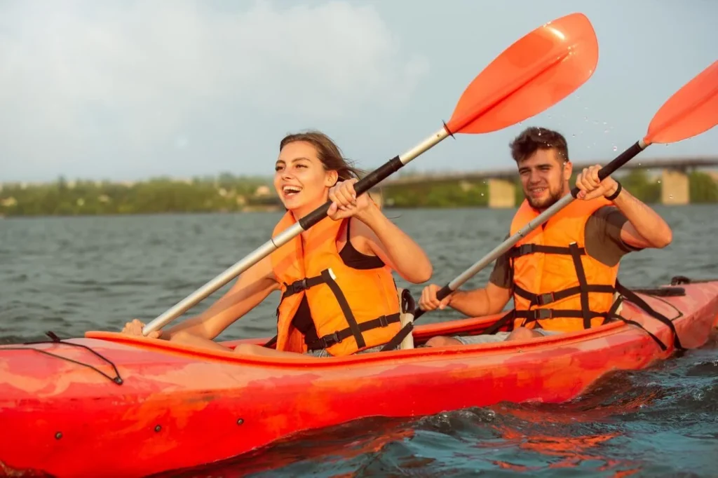 Couple Kayaking